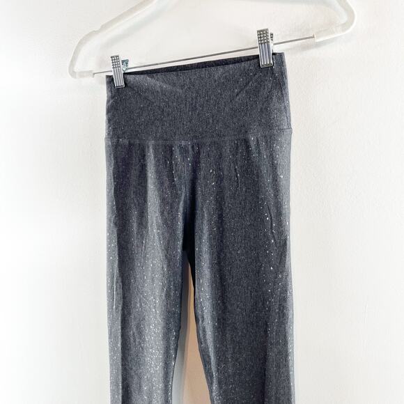 Carbon38 High Rise Foil Leggings in Melt Heather Gray Medium - Picture 8 of 10